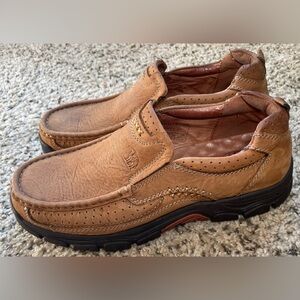 Camel Crown brown leather slip on casual/outdoor/walking shoes Men’s 10.5